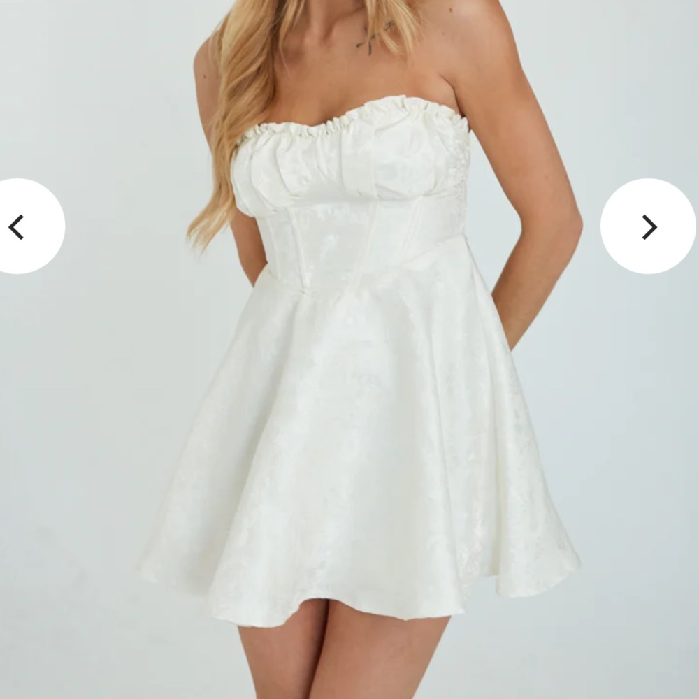 American Threads Emme Strapless Jacquard Bustier